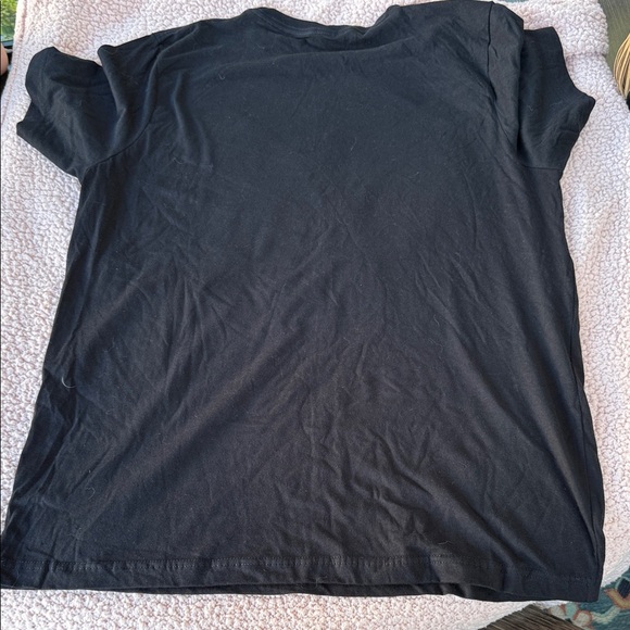 Black Graphic Tee with Vintage Design - Picture 2 of 2